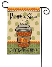 Pumpkin Spice Garden Flag