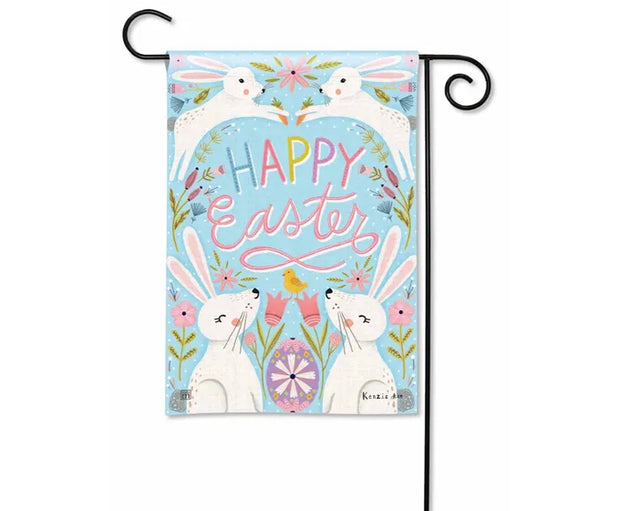 Easter Bunnies Garden Flag