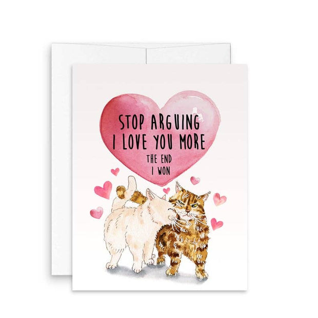 Love Argument Cats - Funny Anniversary Card