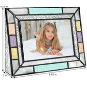 Colorful Stained Glass Picture Frame