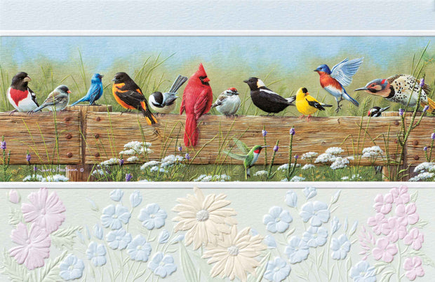 Songbird Menagerie Birthday Greeting Card