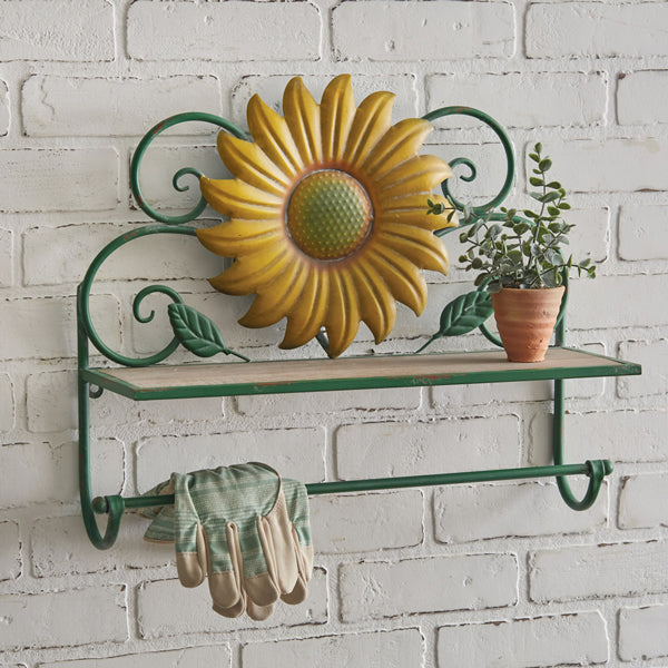 Sunflower Shelf/Towel Bar