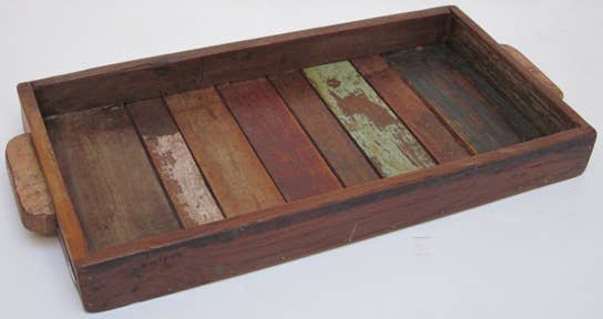 Wood Tea Tray 9"X18"