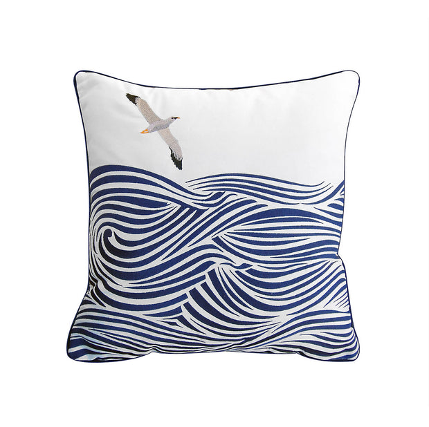 Albatross and Waves Indoor/Outdoor Pillow
