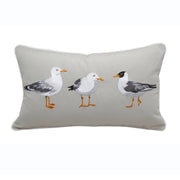 Seagull Flash Mob Indoor Outdoor Lumbar Pillow