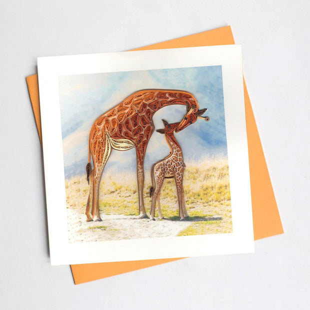 Giraffe Quilling Card
