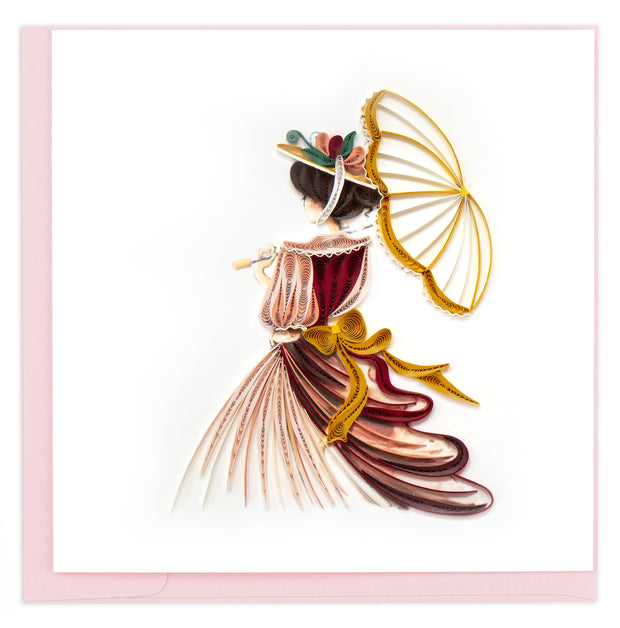 Victorian Lady Quilling Card