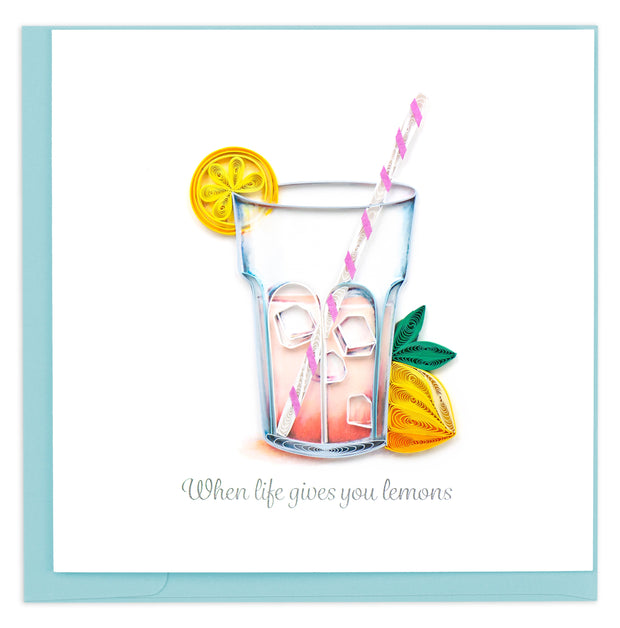 Pink Lemonade Quilling Card