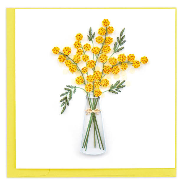 Mimosa Flower Greeting Card