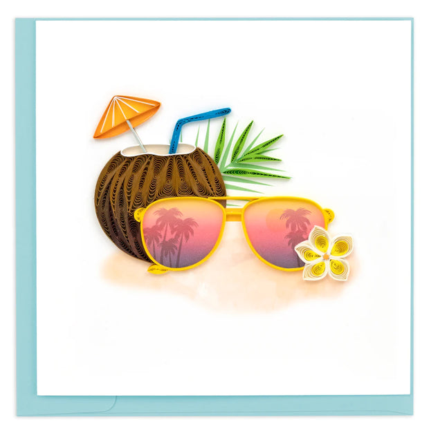 Tropical Summer Quilling Card