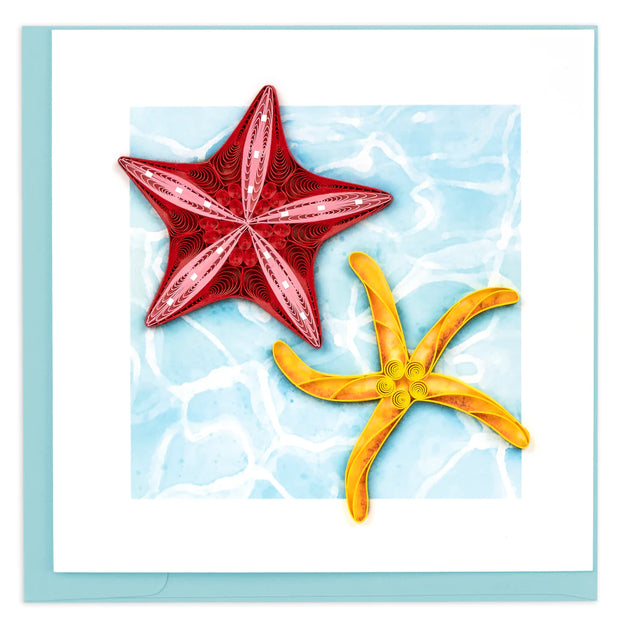 Two Starfish Quilling Card