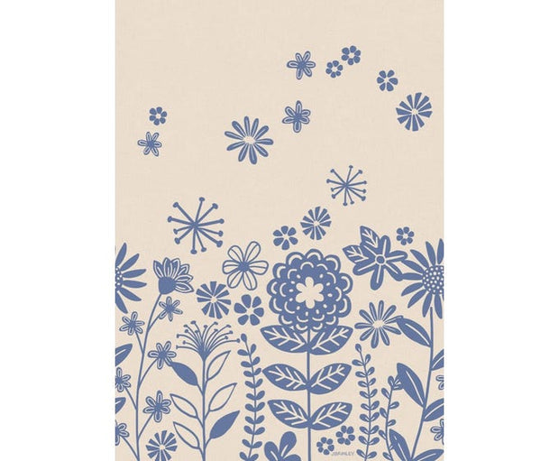 Denim Garden Bird Bath Art Pole