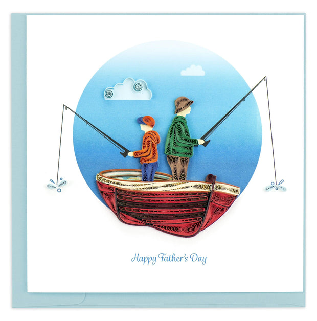 Father's Day Fishing Quilling Card