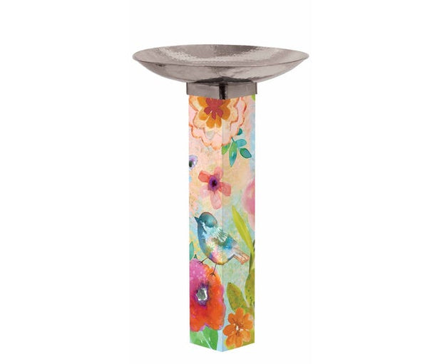 From My Garden Bird Bath Art Pole