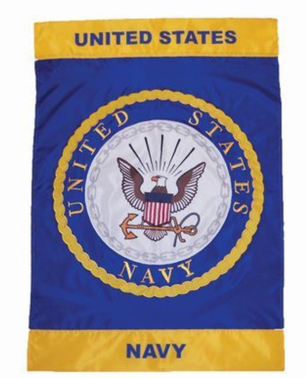 U.S. Navy Emblem Lustre Garden Flag 