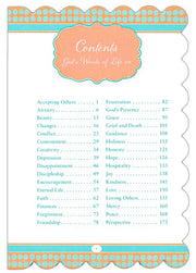 God's Words of Life for Women, Contents Page 1