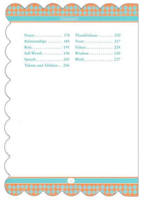 God's Words of Life for Women, Contents page 2