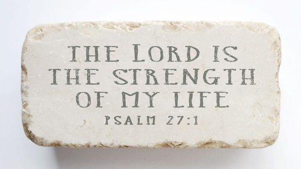Psalm 27:1 Scripture Stone
