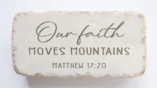 Matthew 17:20 Scripture Stone