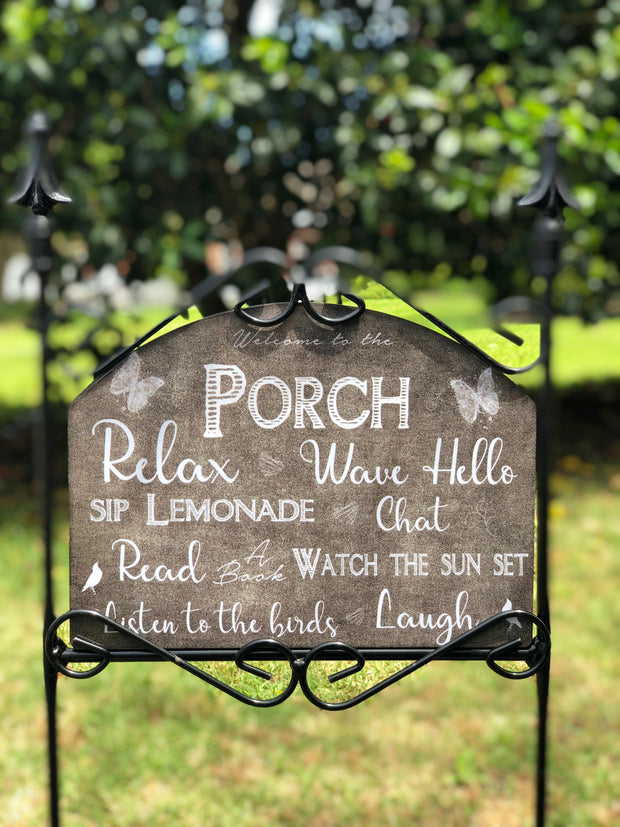 Heritage Gallery Porch Chalkboard Garden Sign