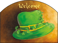 Irish Hat Garden Sign