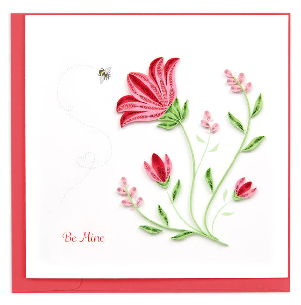 Be Mine Quilling Card