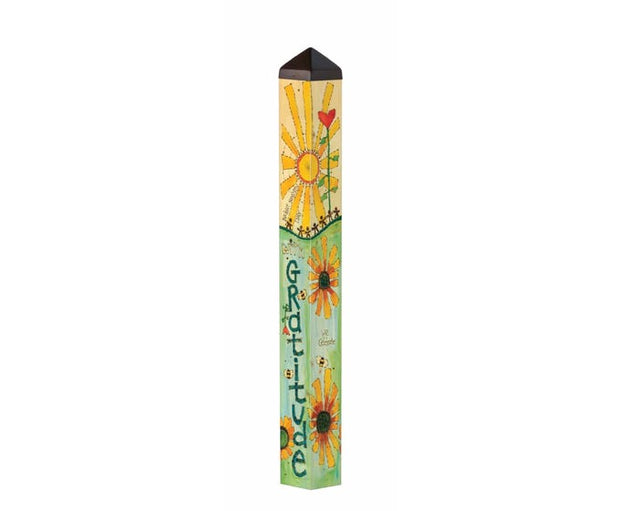 Live with Gratitude 40" Art Pole