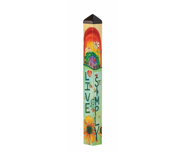 Live with Gratitude 40" Art Pole
