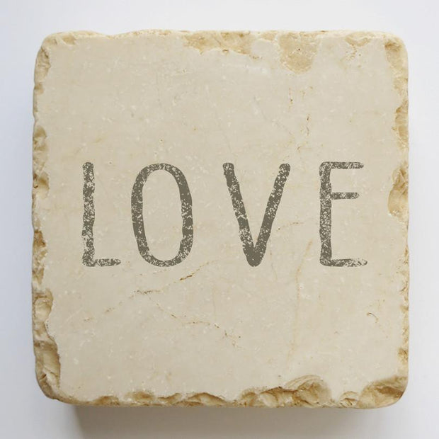 Twelve Stone Art Love Scripture Stone, Small Block