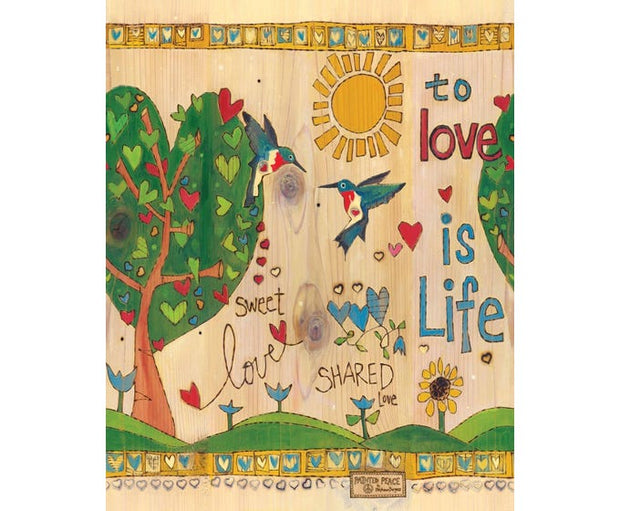 Love is Life 20" Art Pole