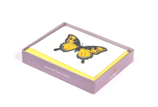 Yellow Butterflies Note Card Set