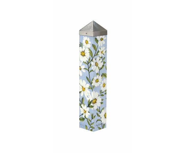 Periwinkle Daisies 20" Art Pole
