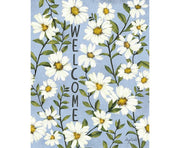 Periwinkle Daisies 20" Art Pole