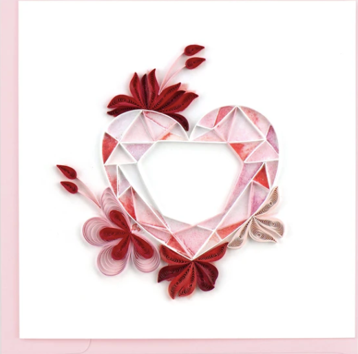 Gemstone Heart Quilling Card RETIRED