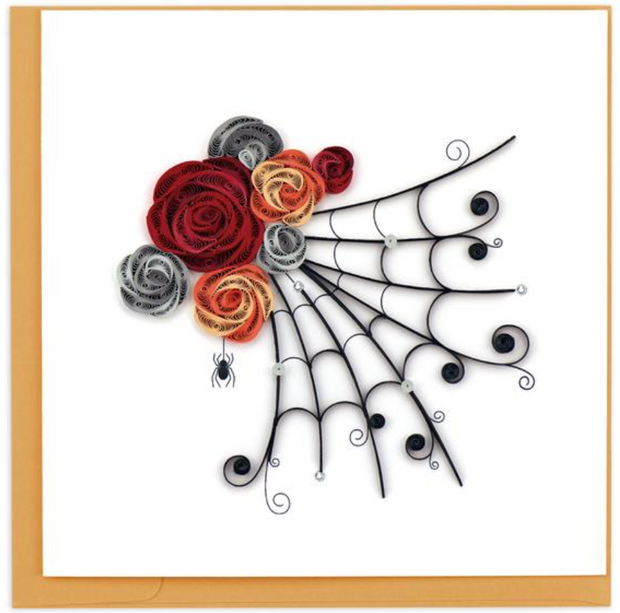 Spider's Web Quilling Card