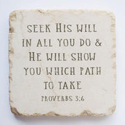 Proverbs 3:6 Scripture Stone