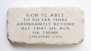 Ephesians 3:20 Scripture Stone