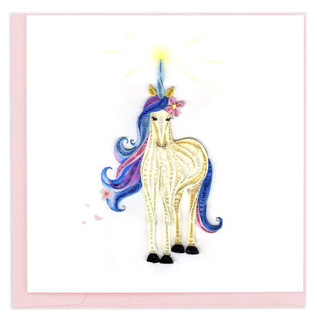 Unicorn Quilling Card