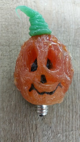 Vickie Jean's Creations - Peter Pumpkin Face Silicone Dipped Candelabra Bulb