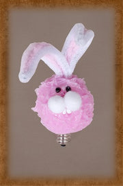 Vickie Jean's Creations - Pink Bunny Furry Friend Silicone Dipped Candelabra Bulb