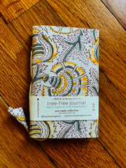 White Design Tree Free Journal 3" x 5"