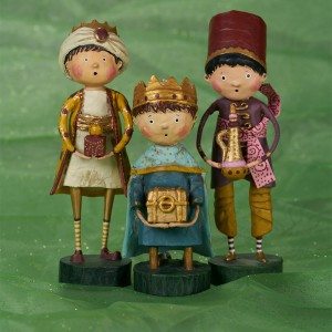 3 Wise Men - Giver of Gold, Gift of Myrrh, Wee Wise Man by Lori Mitchell