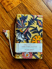 Yellow Floral Tree Free Journal 3" x 5"