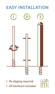 Cardinals & Berries 60" Art Pole
