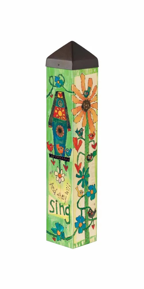 Birds Will Sing 20" Art Pole