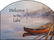 Canoe, Welcome to the Lake Garden Sign, Heritage Gallery