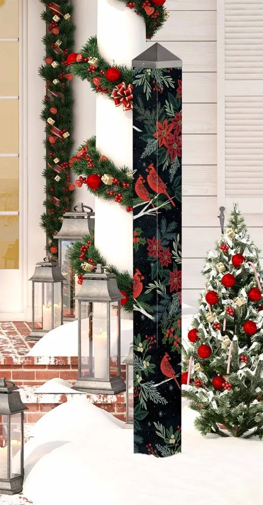 Cardinals & Berries 60" Art Pole