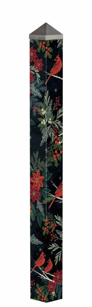Cardinals & Berries 60" Art Pole