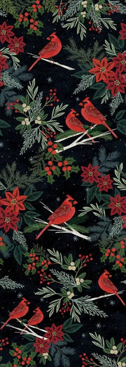 Cardinals & Berries 60" Art Pole