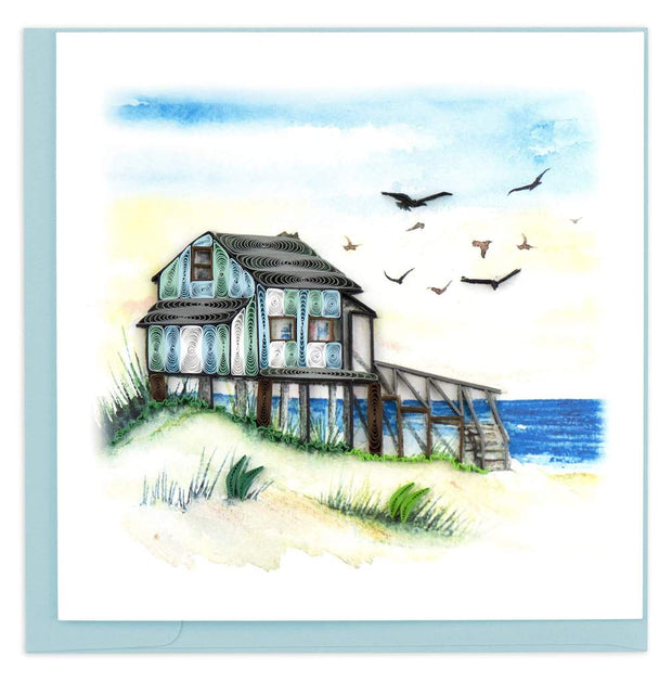 Beach House Quilling Card